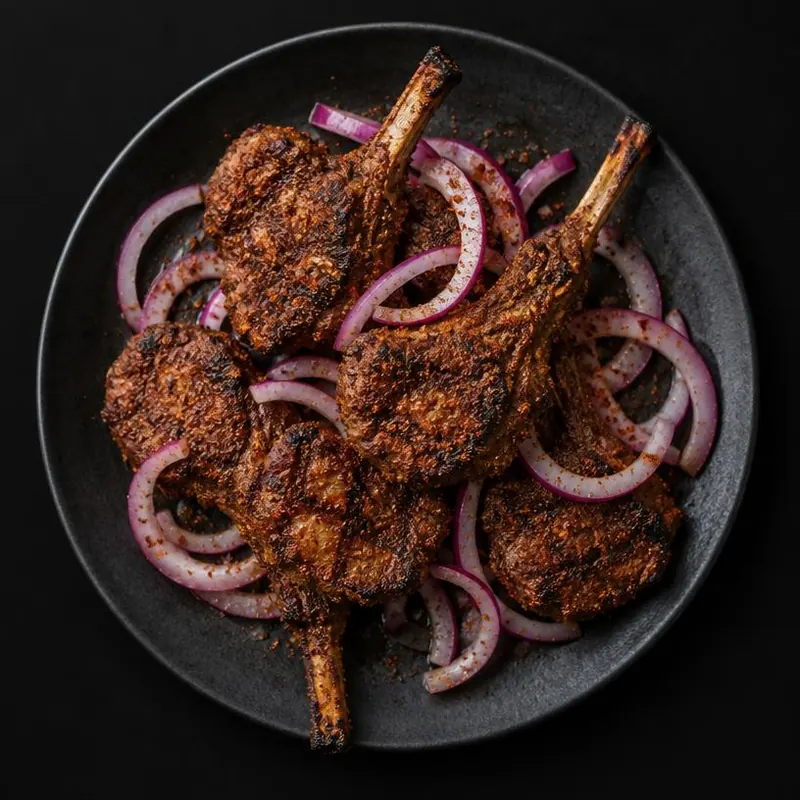 Suya-spiced lamb chops